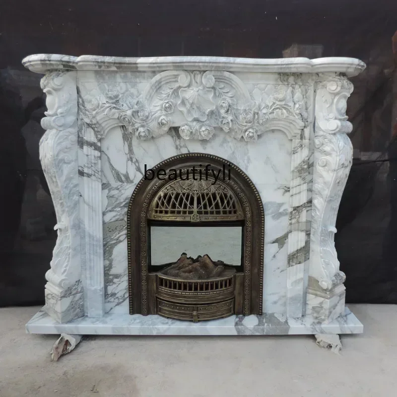 SS 7304new style Marble Fireplace Stone Carving French White Jade Carved Fireplace European Style Living Room American Style Bac
SS 7304new style Marble Fireplace Stone Carving French White Jade Carved Fireplace European Style Living Room American Style Bac