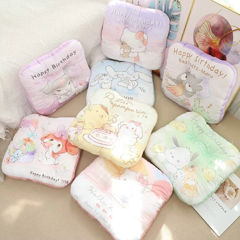 Sanrio Cute Sitting Cushion Chair Kuromi My Melody Cinnamoroll Japanese Style Cartoon Printed Seat Cushion Home Decor Gifts
Sanrio Cute Sitting Cushion Chair Kuromi My Melody Cinnamoroll Japanese Style Cartoon Printed Seat Cushion Home Decor Gifts
