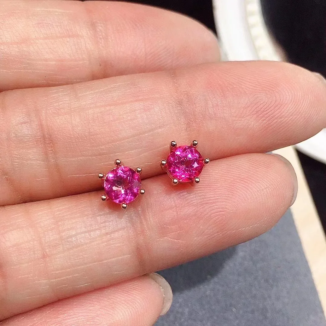 Hotsale Pink Topaz Stud Earrings for Daily Wear 5mm Total 1ct Natural Topaz Silver Earrings Solid 925 Silver Topaz Jewelry
Hotsale Pink Topaz Stud Earrings for Daily Wear 5mm Total 1ct Natural Topaz Silver Earrings Solid 925 Silver Topaz Jewelry