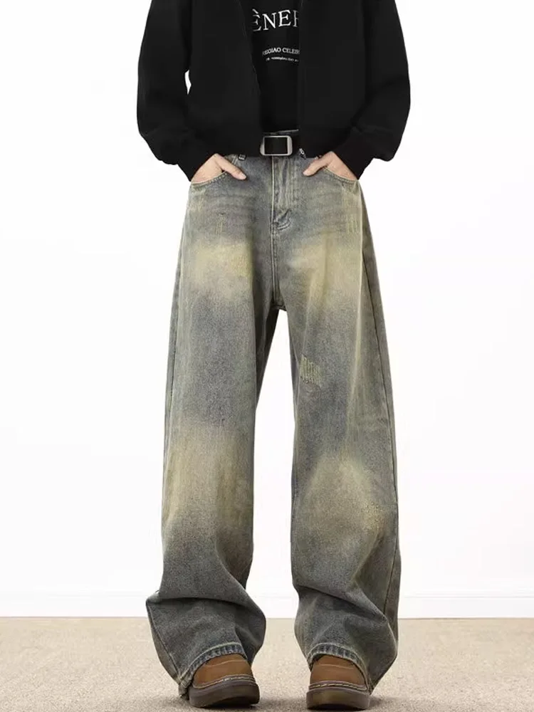 American Retro Wide Leg Men's Jeans Loose Straight Loose Street Sle Winter Faion Cleanfit High Street Pants
American Retro Wide Leg Men's Jeans Loose Straight Loose Street Sle Winter Faion Cleanfit High Street Pants
