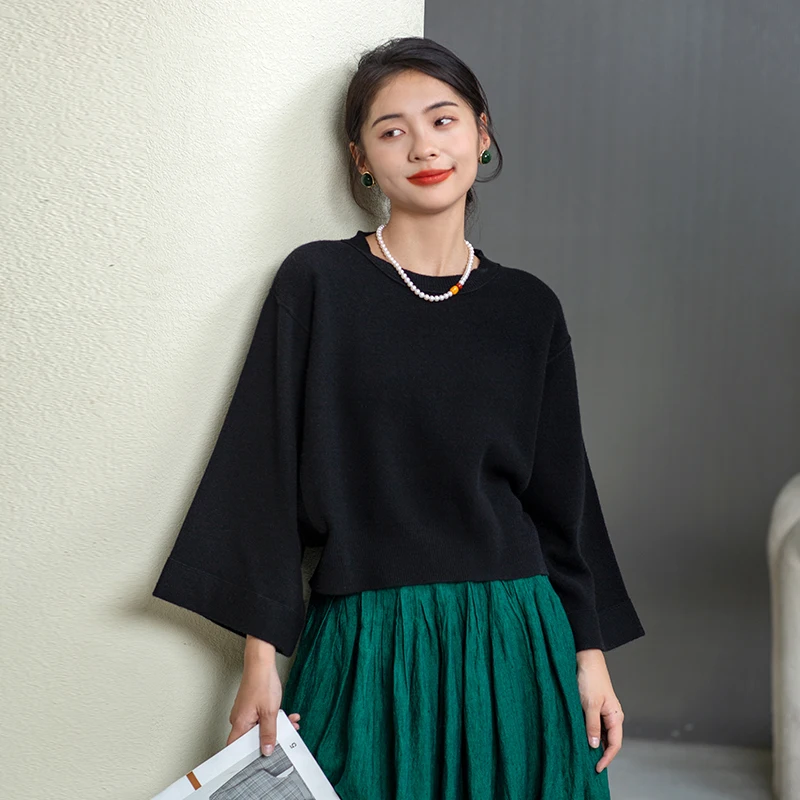 Women's ort Batwing Sve Sweater M895 Design 00% Pure Woolen Commute Sle round Ne Regular Sve Length Autumn New
Women's ort Batwing Sve Sweater M895 Design 00% Pure Woolen Commute Sle round Ne Regular Sve Length Autumn New