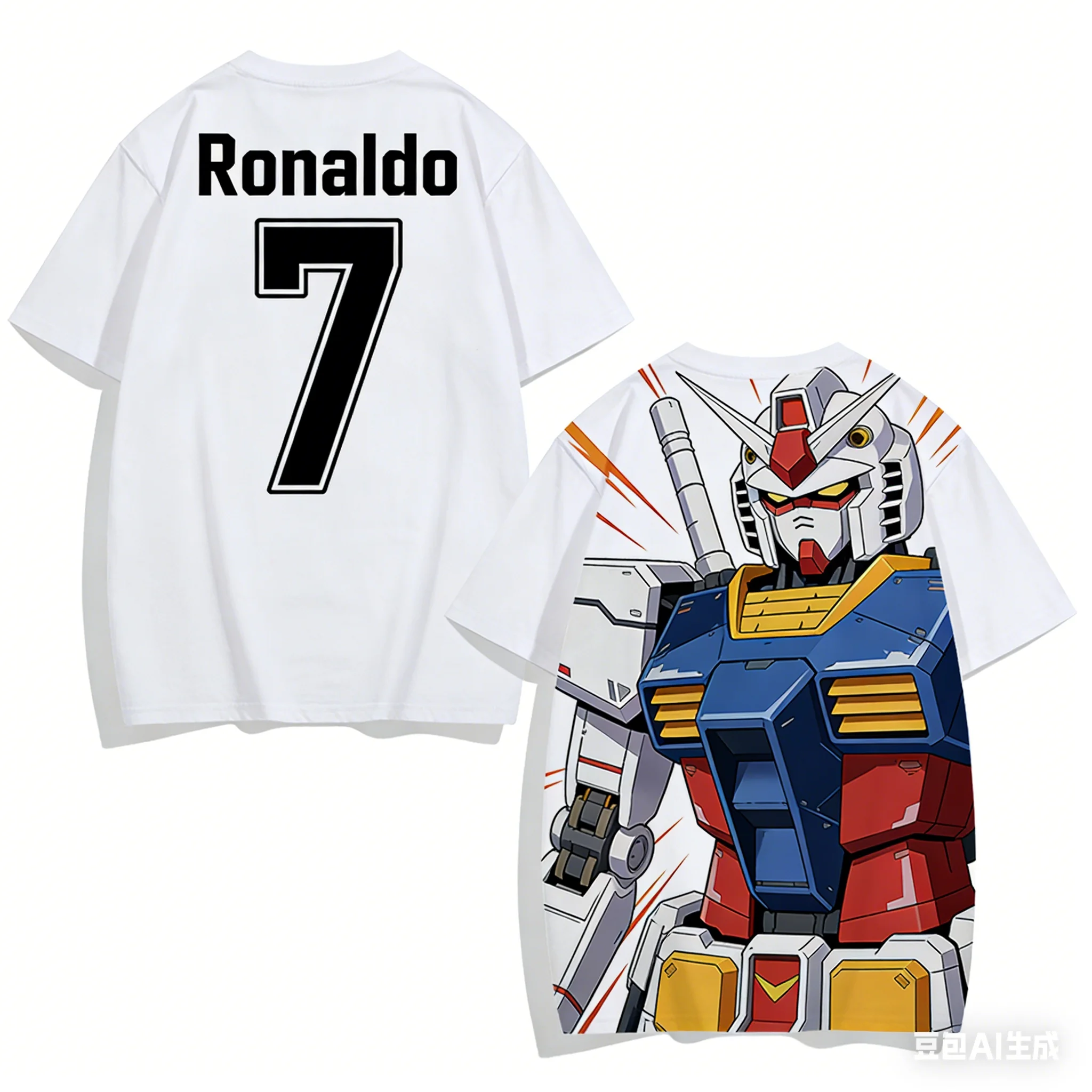 Футболка с принтом аниме Gundam Collaboration Soccer Star, повседневная футболка с короткими рукавами, идеальный летний модный аксессуар
Футболка с принтом аниме Gundam Collaboration Soccer Star, повседневная футболка с короткими рукавами, идеальный летний модный аксессуар