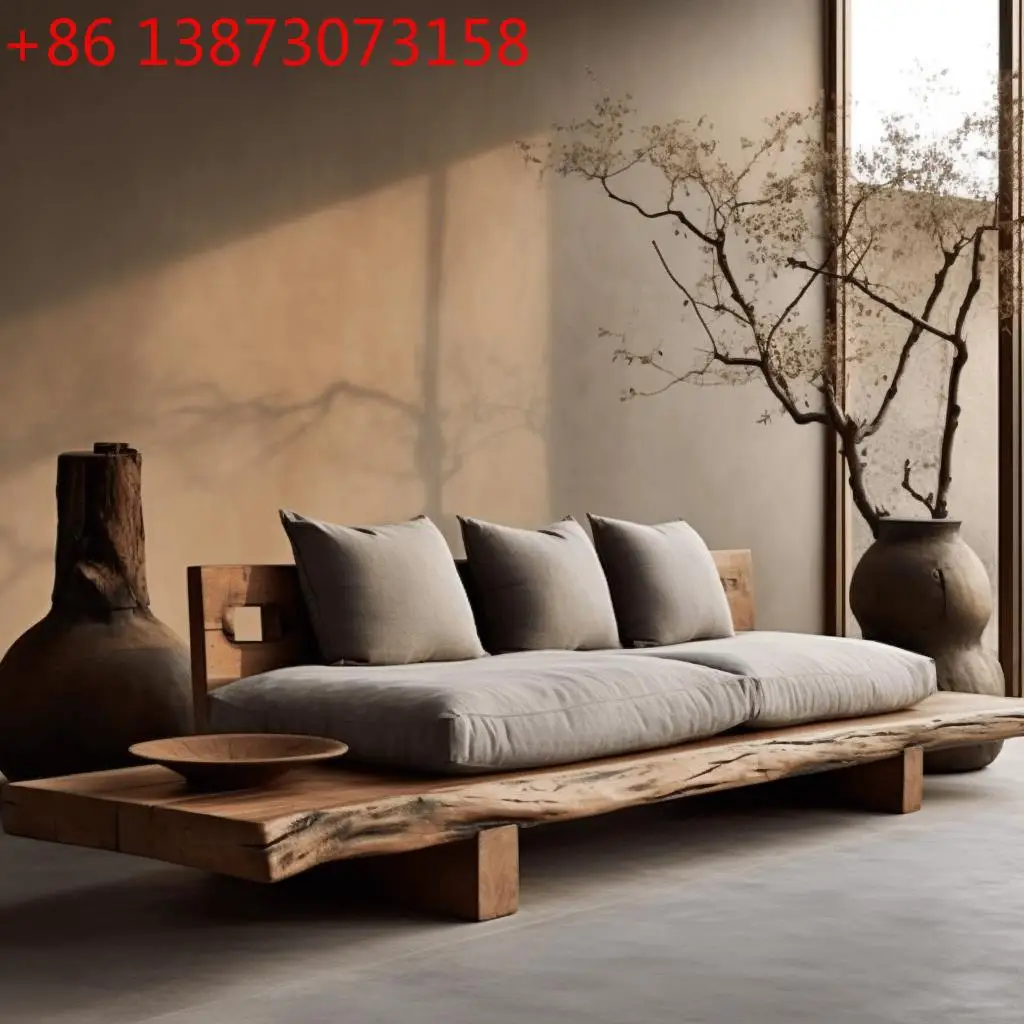 Wabi Sandy Wind Solid Wood Sofa Home B & B Hotel Log High-end Minimalist Straight Lobby Ancient Bed Zen Furniture
Wabi Sandy Wind Solid Wood Sofa Home B & B Hotel Log High-end Minimalist Straight Lobby Ancient Bed Zen Furniture