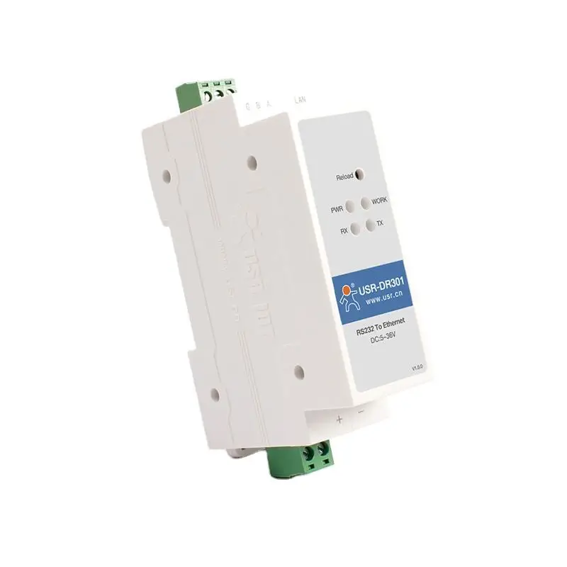 USR-DR301 Din Rail Modbus Gateway Serial RS232 to Ethernet Device Server Converter
USR-DR301 Din Rail Modbus Gateway Serial RS232 to Ethernet Device Server Converter