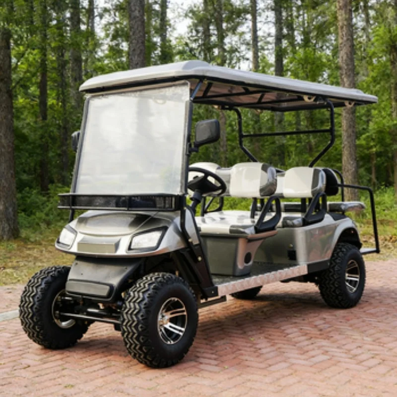 Made In China Electric Golf Cart 6 Seat Lithium Battery Powered Adult Outdoor Farm Hunting Cart Rain Cover Off Road Tires
Made In China Electric Golf Cart 6 Seat Lithium Battery Powered Adult Outdoor Farm Hunting Cart Rain Cover Off Road Tires