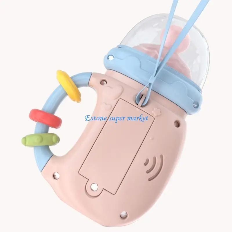 090B Handheld Luminous Rattle Baby Musical Instrument Milk Bottle Safety Teether Early Education Learning Toy for Newborn
090B Handheld Luminous Rattle Baby Musical Instrument Milk Bottle Safety Teether Early Education Learning Toy for Newborn