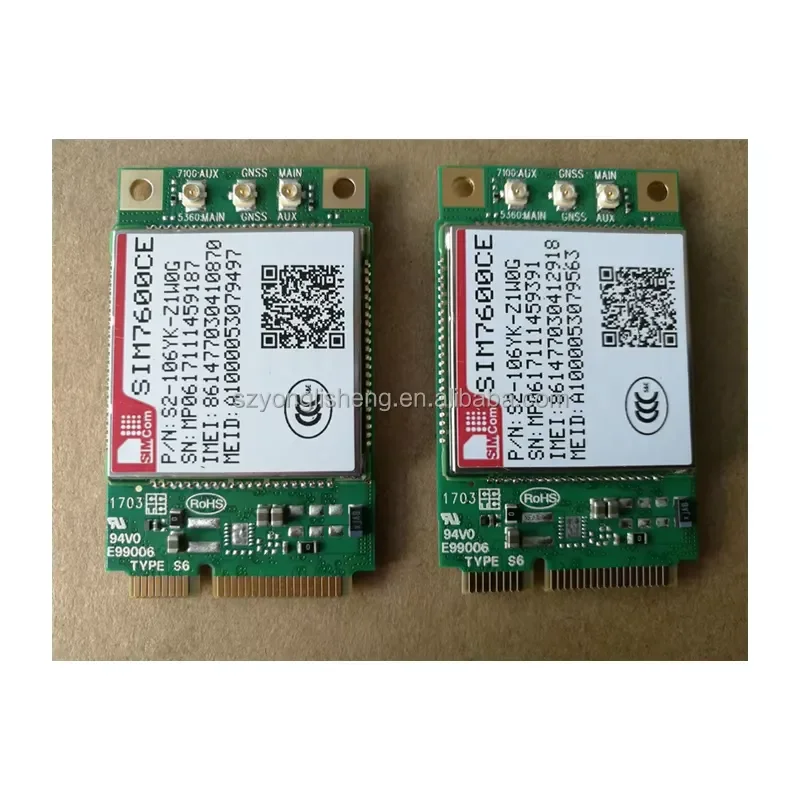 New stock SIM7600CE-T MINI PCIE LTE-TDD/LTE-FDD/HSPA+/TD-SCDMA 4g module SIM7600CE
New stock SIM7600CE-T MINI PCIE LTE-TDD/LTE-FDD/HSPA+/TD-SCDMA 4g module SIM7600CE