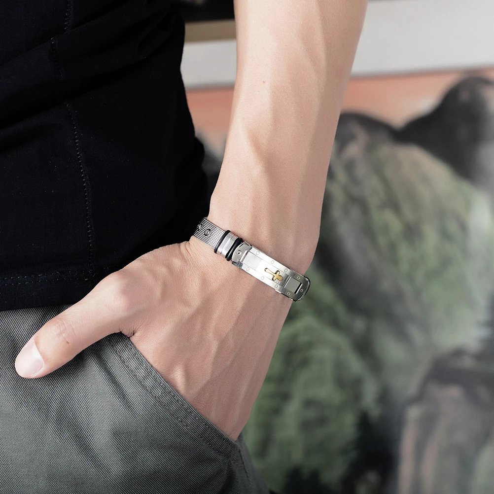 1pcs Titanium Steel Bracelet Men Jewelry Fashion Link Chain Wrist Accessories Durable Metal Bracelets for Birthday Gift
1pcs Titanium Steel Bracelet Men Jewelry Fashion Link Chain Wrist Accessories Durable Metal Bracelets for Birthday Gift