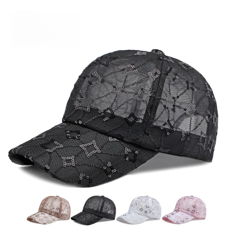 Korean Fashion Sequin Baseball Cap Summer Mesh Hat Casual Sun Protection Peaked Cap Adjustable Trendy Outdoor Hat
Korean Fashion Sequin Baseball Cap Summer Mesh Hat Casual Sun Protection Peaked Cap Adjustable Trendy Outdoor Hat
