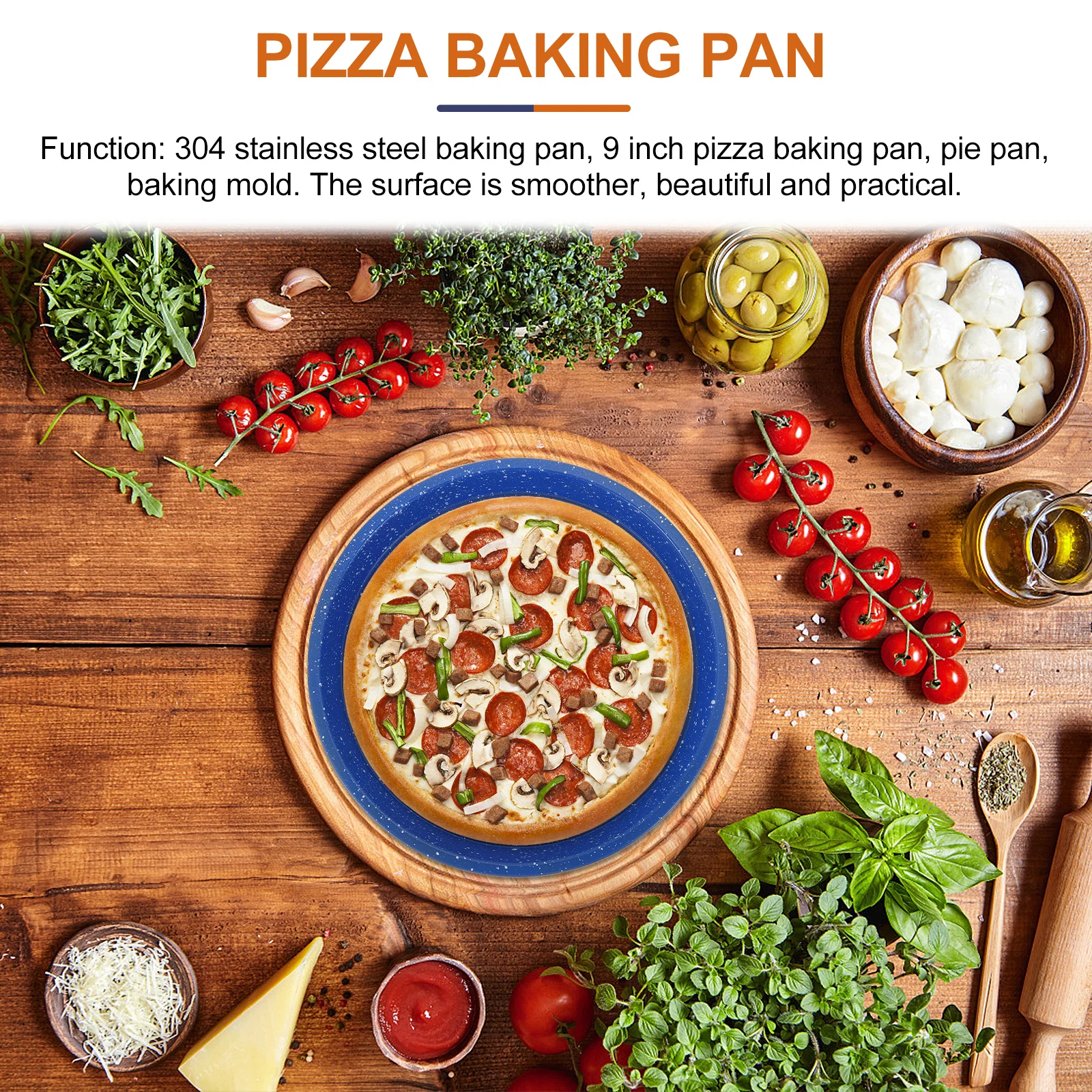 9 Inch Stainless Steel Pizza Baking Pan Round Mold Ovenware Bakeware Microwave Safe Dishwasher Refrigerator Uniform Heat
9 Inch Stainless Steel Pizza Baking Pan Round Mold Ovenware Bakeware Microwave Safe Dishwasher Refrigerator Uniform Heat
