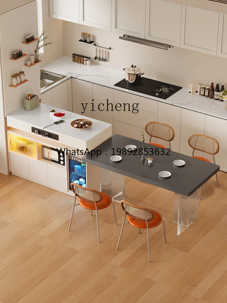 XLL separable smart rock slab dining table suspended belt disinfection cabinet multi-functional island desk integrated
XLL separable smart rock slab dining table suspended belt disinfection cabinet multi-functional island desk integrated
