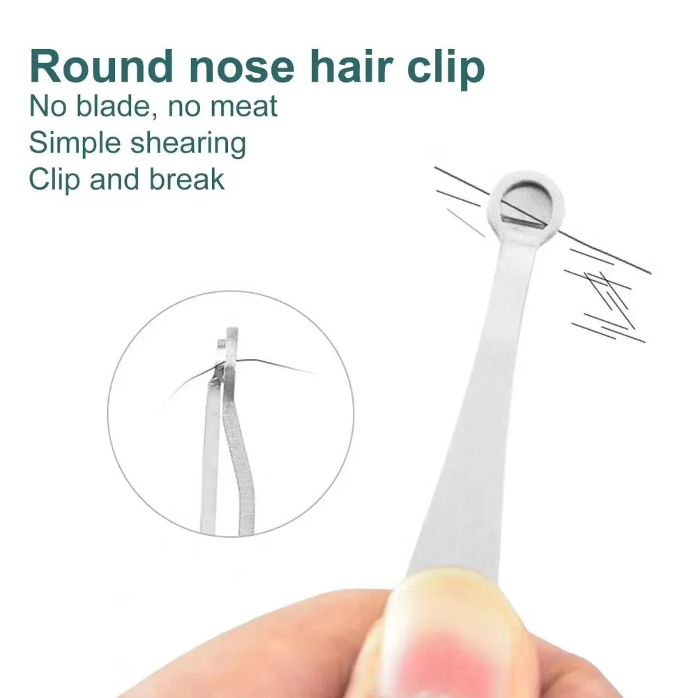 Nose Trimmer Long Lifespan Minimalistic Stainless Steel Nose Hair Trimming Tweezers for Men
Nose Trimmer Long Lifespan Minimalistic Stainless Steel Nose Hair Trimming Tweezers for Men
