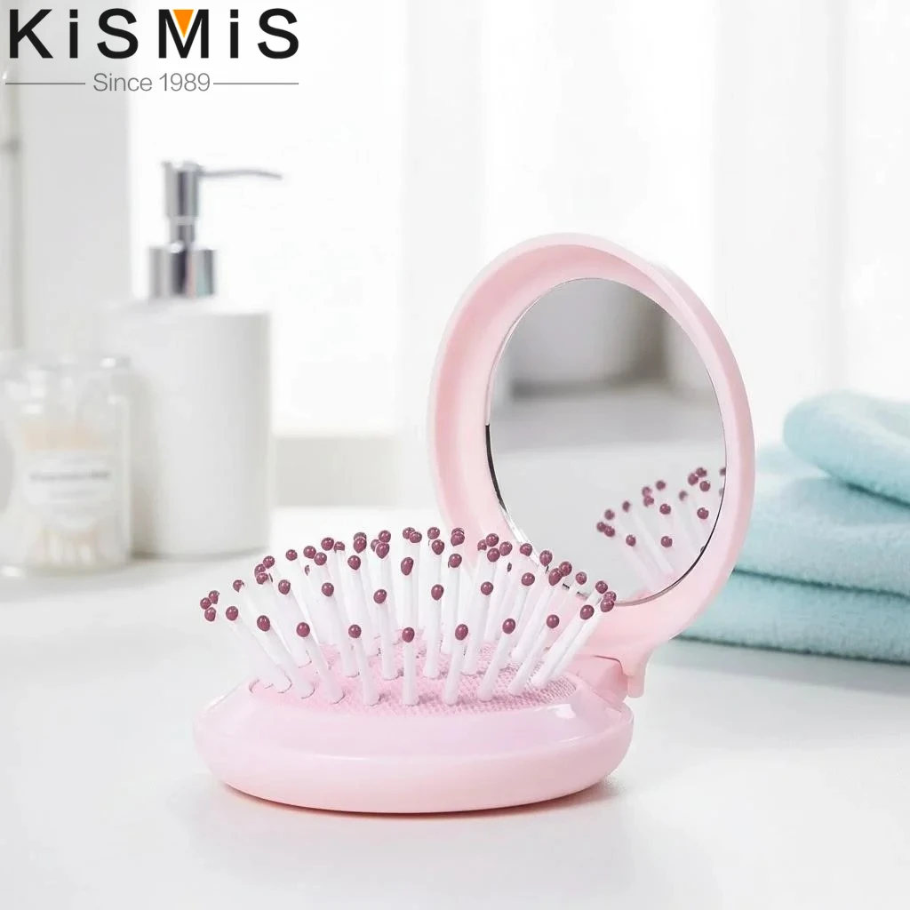 Портативное складное зеркало-расческа для путешествий, розовое, компактное, идеально для использования в дороге
Портативное складное зеркало-расческа для путешествий, розовое, компактное, идеально для использования в дороге