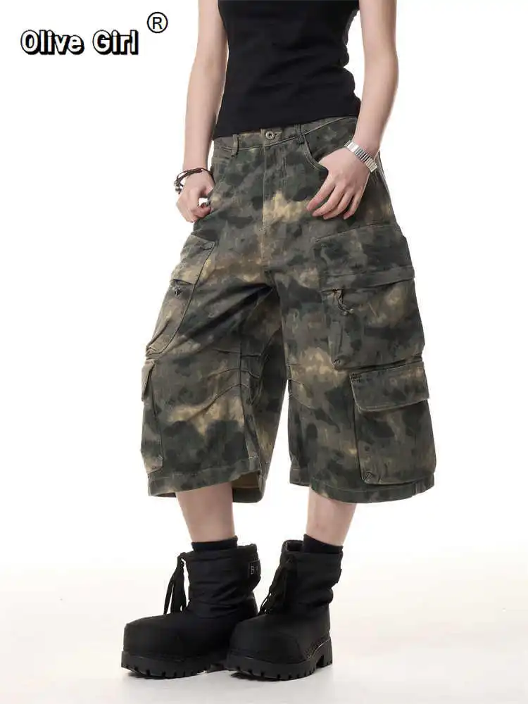 Olivegirl Women Camouflage Jorts Cargo Jean Men Abi Y2K 2000s Ripped Denim Pants Japanese American Retro Cyber Punk Harajuku
Olivegirl Women Camouflage Jorts Cargo Jean Men Abi Y2K 2000s Ripped Denim Pants Japanese American Retro Cyber Punk Harajuku