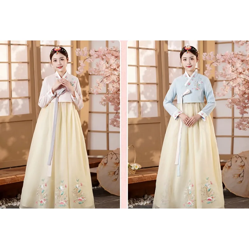 The new hanbok women's Dachangjin ancient costumes traditional ethnic wedding photo stage performance costumes
The new hanbok women's Dachangjin ancient costumes traditional ethnic wedding photo stage performance costumes