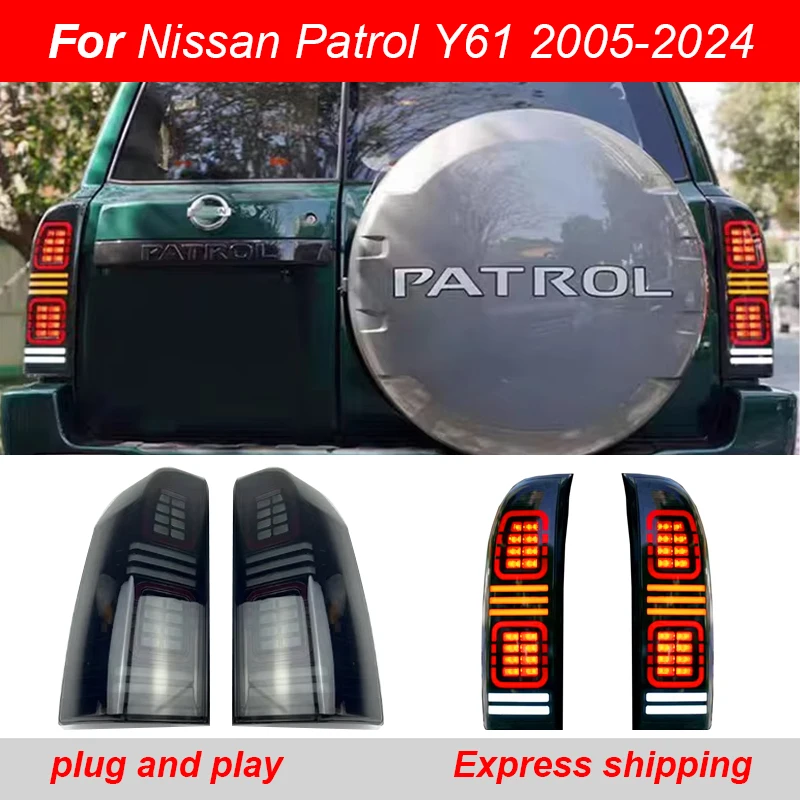 For Nissan Patrol Y61 LED tail light rear turn signal brake light 05-24 auto parts dynamic turn signal rear tail light assembly
For Nissan Patrol Y61 LED tail light rear turn signal brake light 05-24 auto parts dynamic turn signal rear tail light assembly
