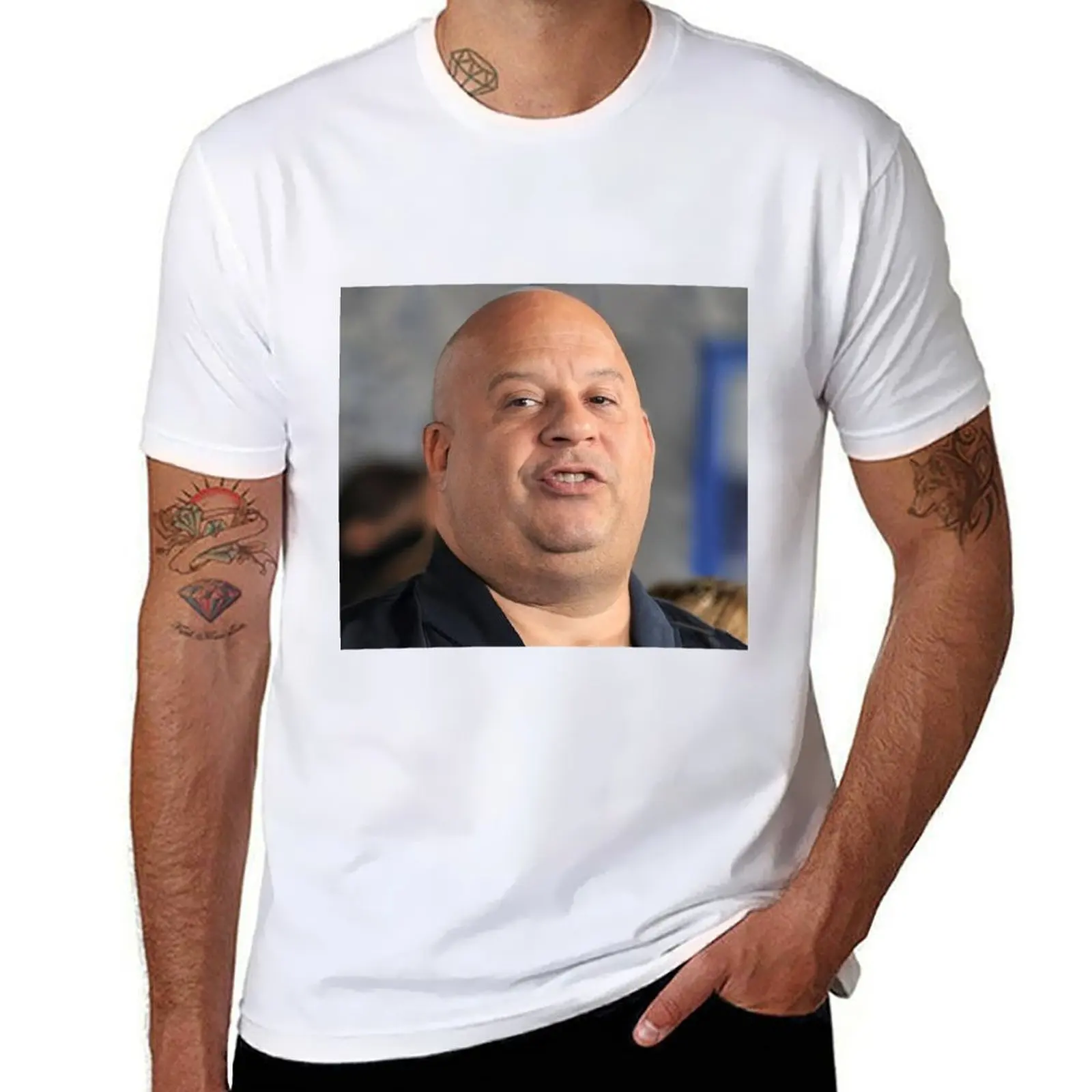 Fat Vin Diesel T-Shirt rapper graphic tees shirts graphic valentines boutique clothes graphic t shirts T-shirt men
Fat Vin Diesel T-Shirt rapper graphic tees shirts graphic valentines boutique clothes graphic t shirts T-shirt men