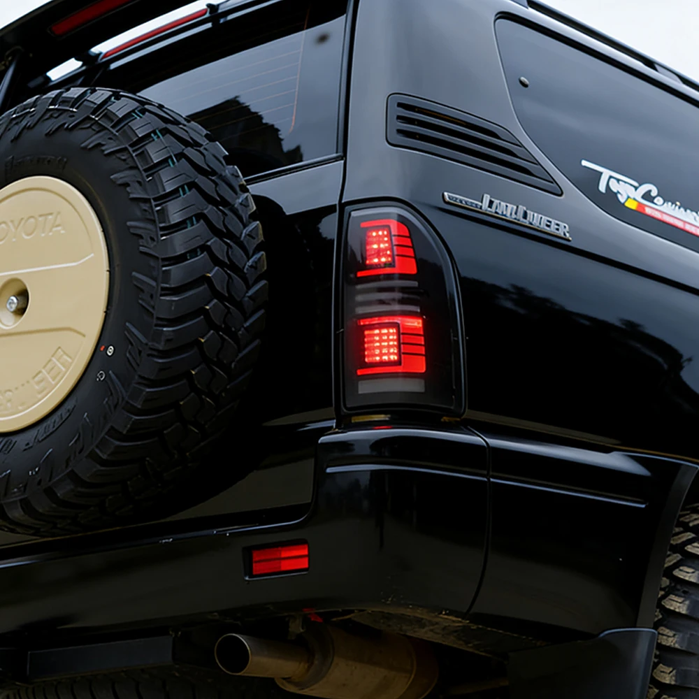 Для Toyota Prado LC90 1996-2002: Новые динамические светодиодные задние фонари в стиле Upgrade, аксессуары для автомобиля, установка Plug and Play
Для Toyota Prado LC90 1996-2002: Новые динамические светодиодные задние фонари в стиле Upgrade, аксессуары для автомобиля, установка Plug and Play