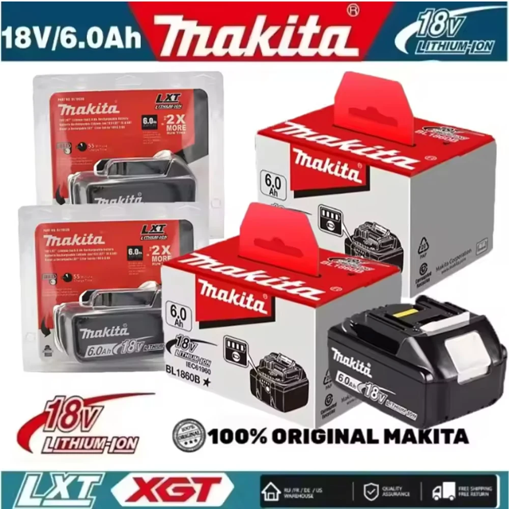 NEW original Makita 18V 6.0Ah Rechargeable Battery ,For Makita BL1830 BL1830B BL1840 BL1840B BL1850 BL1850B Power Tools Battery
NEW original Makita 18V 6.0Ah Rechargeable Battery ,For Makita BL1830 BL1830B BL1840 BL1840B BL1850 BL1850B Power Tools Battery