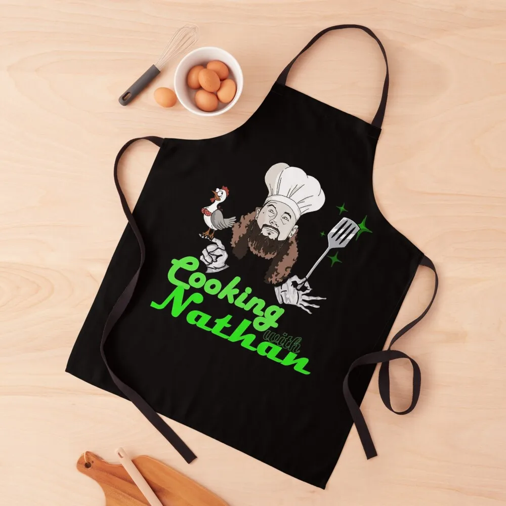 Cooking With Nathan Apron with personal logo Costume Waiter Kitchen Women Apron
Cooking With Nathan Apron with personal logo Costume Waiter Kitchen Women Apron