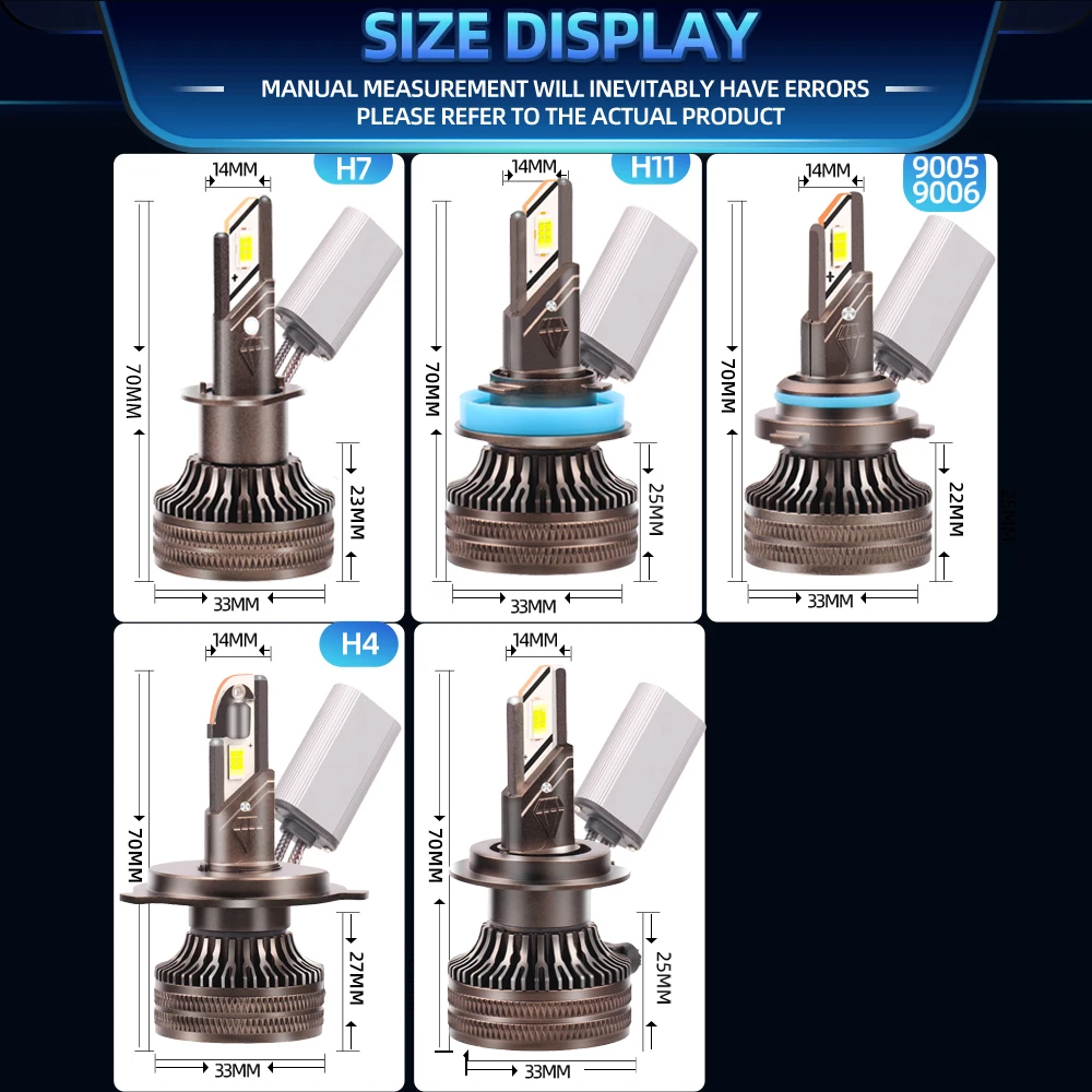 120 Вт Автомобильные светодиодные фары H7 CANBUS 20000LM 2 шт. Мини-автомобильные фары 3570 CSP Дальний ближний свет 6000K 1: 1 Размер Plug&Play DC12V-24V
120 Вт Автомобильные светодиодные фары H7 CANBUS 20000LM 2 шт. Мини-автомобильные фары 3570 CSP Дальний ближний свет 6000K 1: 1 Размер Plug&Play DC12V-24V