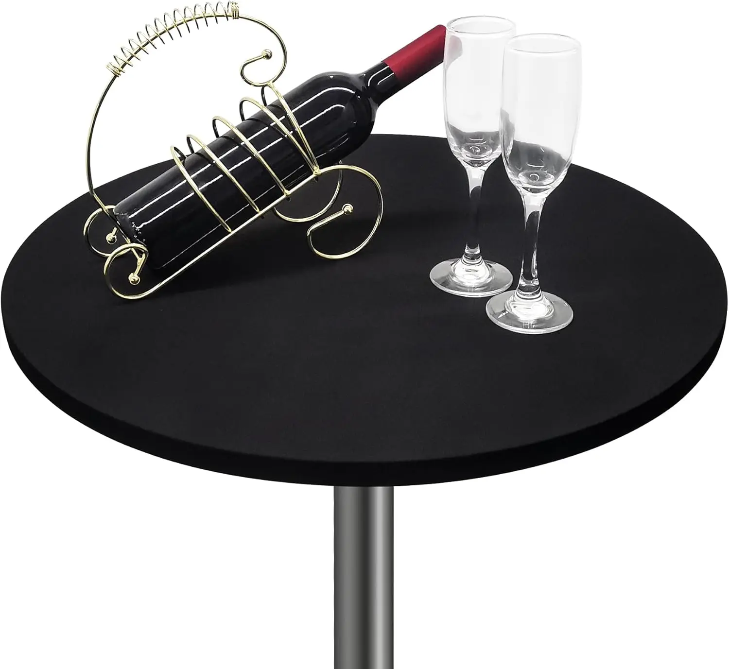 Elastic Spandex Fitted Tablecloth for 24" Round Cocktail Table - Waterproof, Black
Elastic Spandex Fitted Tablecloth for 24" Round Cocktail Table - Waterproof, Black