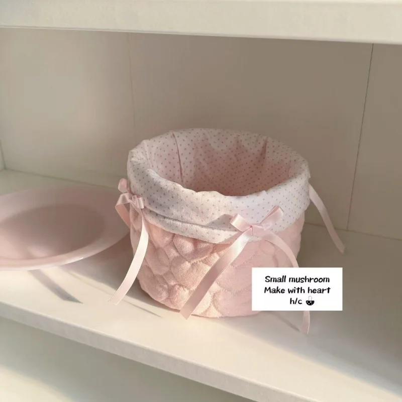 1PC Ins Sweet Desktop Storage Basket Cylinder Storage Basket for Home Bedroom Clutter Desk Bedside Organization Storage Basket
1PC Ins Sweet Desktop Storage Basket Cylinder Storage Basket for Home Bedroom Clutter Desk Bedside Organization Storage Basket