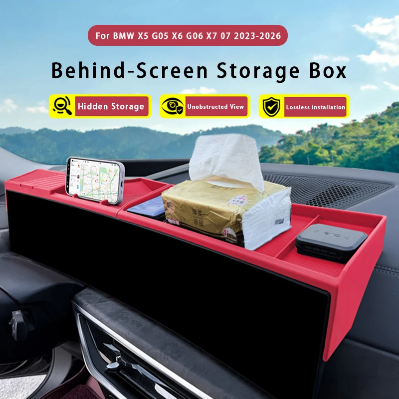 For BMW X5 X6 X7 G05 G06 G07 Central Control Navigation Behind Screen Storage Box Organizer Non-slip Tray Interior Accessories
For BMW X5 X6 X7 G05 G06 G07 Central Control Navigation Behind Screen Storage Box Organizer Non-slip Tray Interior Accessories