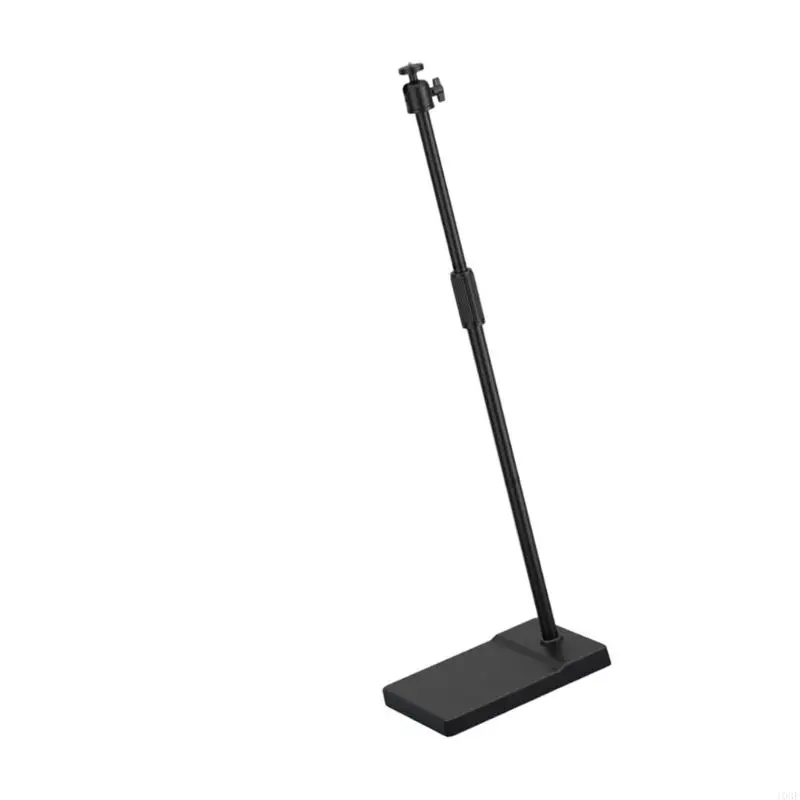 103F Adjustable Projector Floor Stand With Telescopic Rod Rolling Wheel Wide Compatibility High Strength Metal Frame