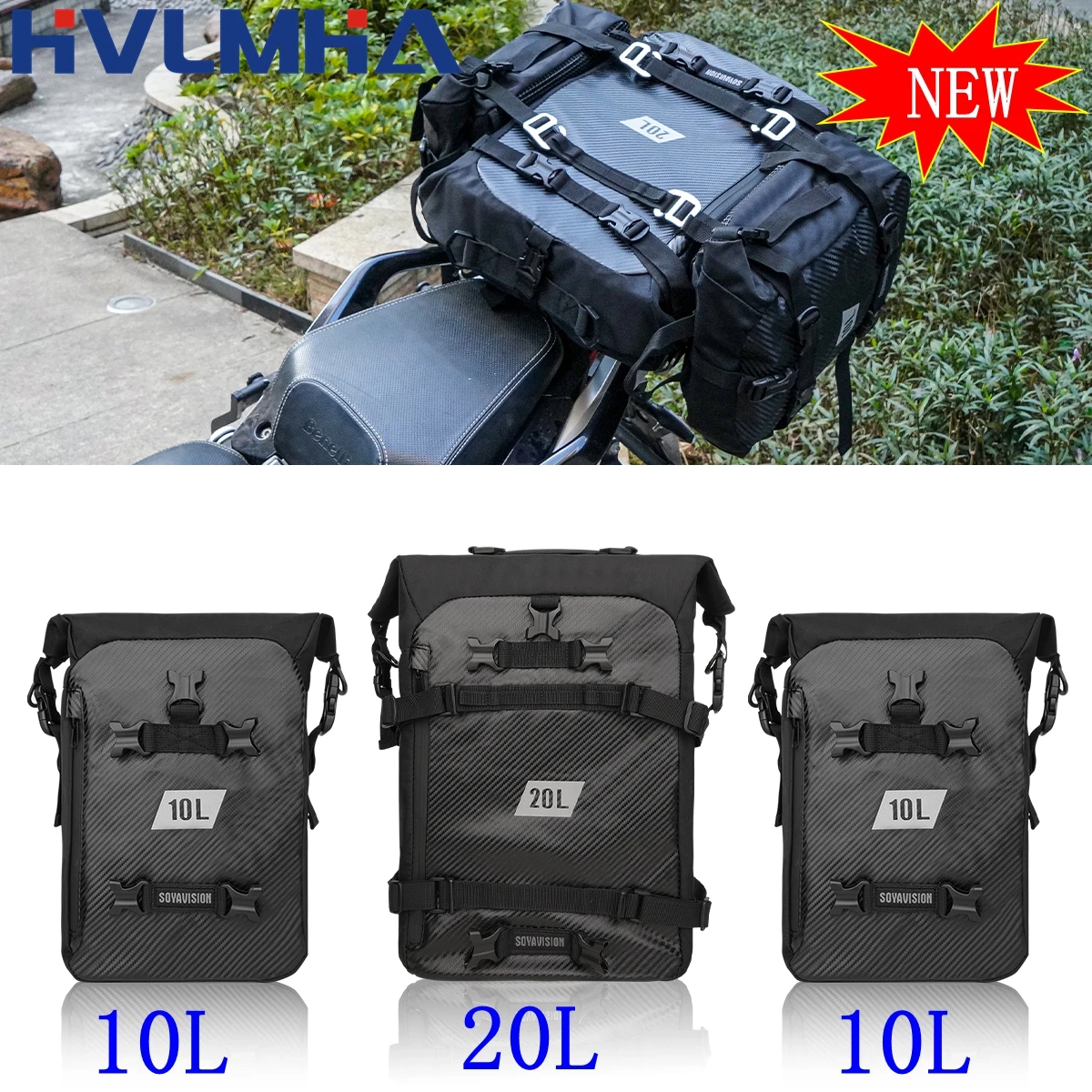 Motorcycle Waterproof Tail Bag Travel Outdoor Dry Luggage Pack Bag 10L 20L 30L Motorbike Luggage Backpack Motorcycle Seat Bags
Motorcycle Waterproof Tail Bag Travel Outdoor Dry Luggage Pack Bag 10L 20L 30L Motorbike Luggage Backpack Motorcycle Seat Bags
