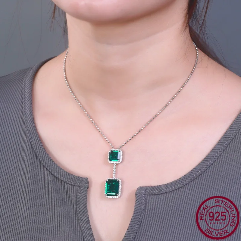 New S925 pure silver light luxury retro cultivation emerald full set cultivation color treasure necklace wedding jewelry
New S925 pure silver light luxury retro cultivation emerald full set cultivation color treasure necklace wedding jewelry