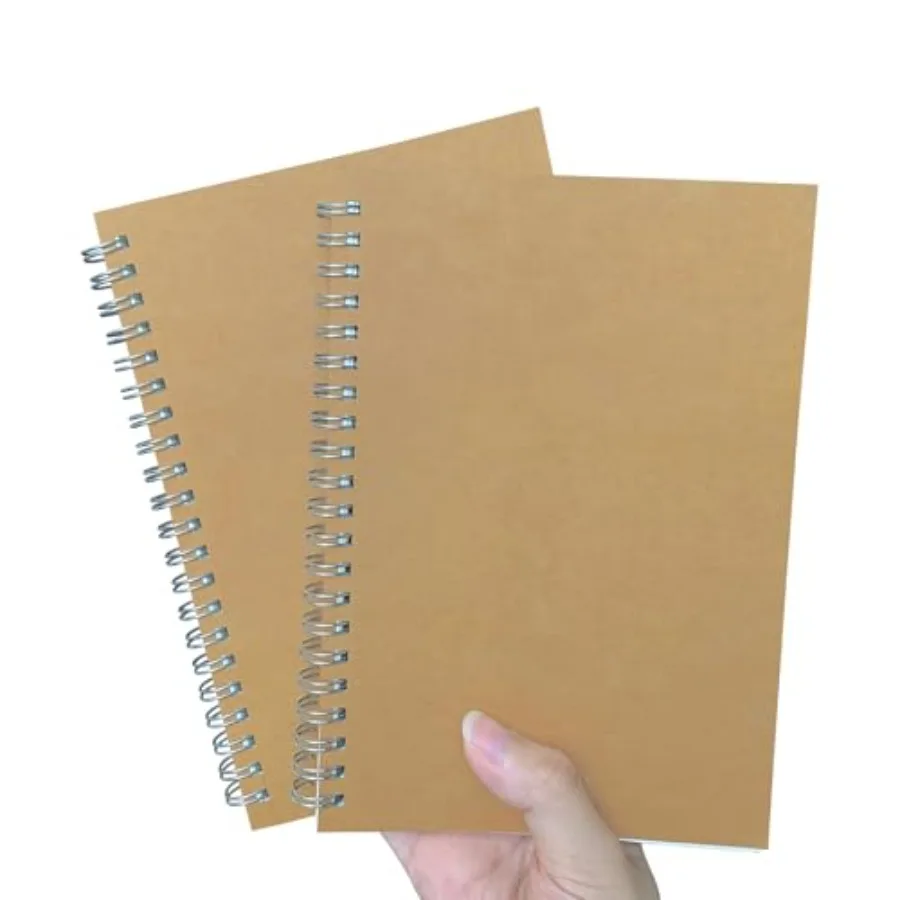 Premium 2-Pack Sketchbooks - Soft Cover, 140 Pages 70 Sheets,7.5 x 5.1 inches, 100GSM Paper, Brown Spiral Notebooks Set
Premium 2-Pack Sketchbooks - Soft Cover, 140 Pages 70 Sheets,7.5 x 5.1 inches, 100GSM Paper, Brown Spiral Notebooks Set