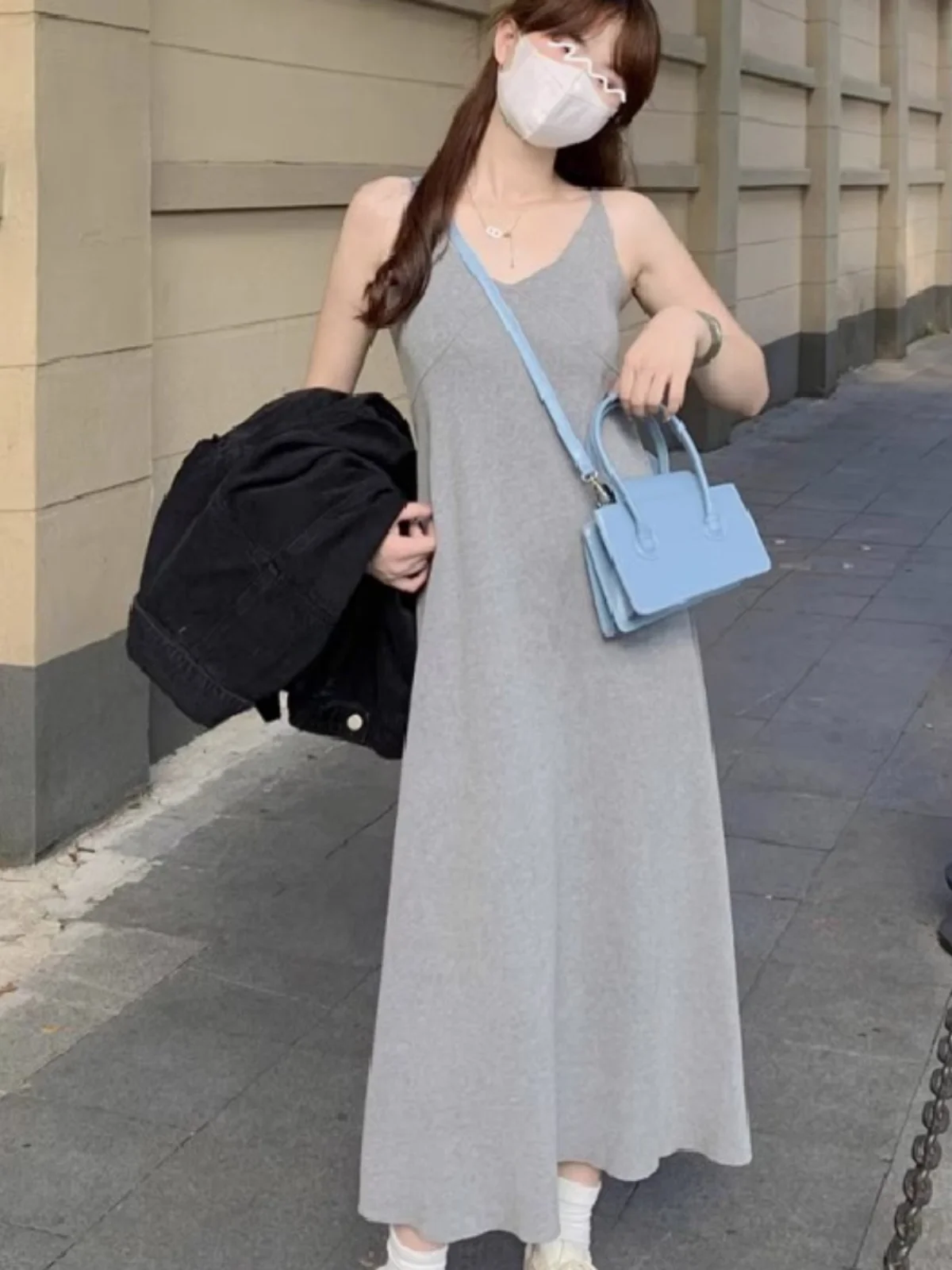 Women's Knitted Vest Dress Gentle Draping Style Inner Wear Sweet Atmosphere Match Coat Autumn Winter New Arrival Midi Dress
Women's Knitted Vest Dress Gentle Draping Style Inner Wear Sweet Atmosphere Match Coat Autumn Winter New Arrival Midi Dress