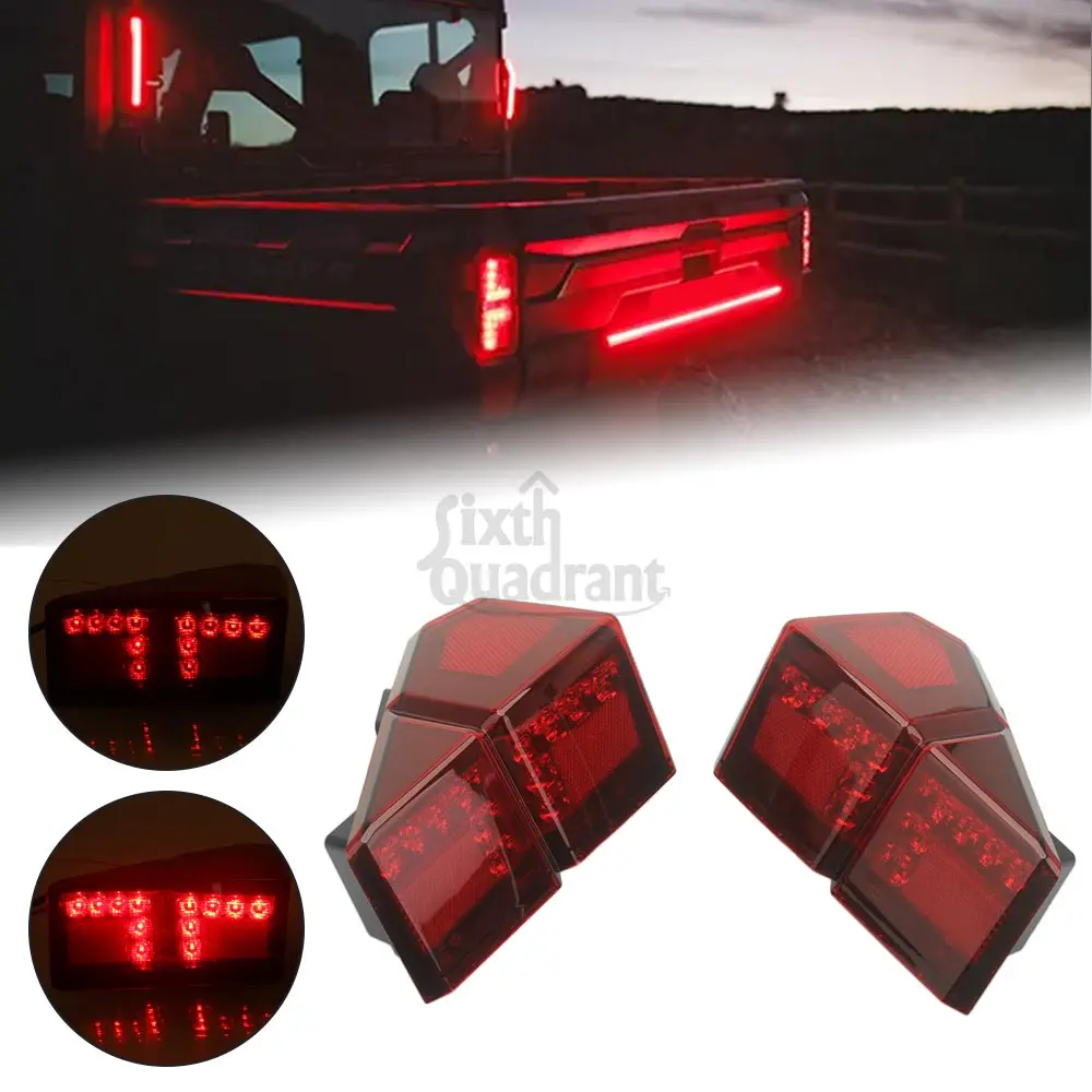 UTV Led Rear Tail Light, Brake & Running Lamps for Polaris RANGER XP CREW 1000 2018-2025 Replace For #241376 2413767
UTV Led Rear Tail Light, Brake & Running Lamps for Polaris RANGER XP CREW 1000 2018-2025 Replace For #241376 2413767