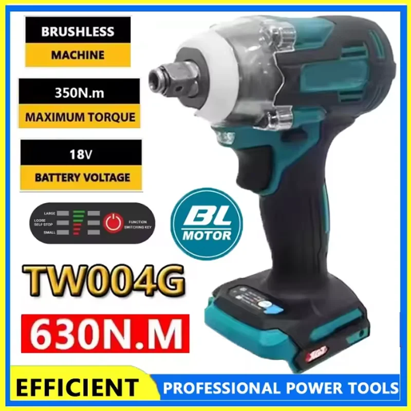 Fit Makita TW004G 630N.m Brushless Cordless Electric Screwdriver 18V Rechargeable Drill Driver Fit Screwdriver Machine Tool
Fit Makita TW004G 630N.m Brushless Cordless Electric Screwdriver 18V Rechargeable Drill Driver Fit Screwdriver Machine Tool