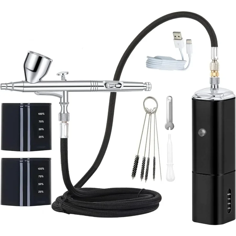 Casubaris cordless portable airbrush kit with compressor rechargeable and replaceable auto stop dual action air brush pen for b
Casubaris cordless portable airbrush kit with compressor rechargeable and replaceable auto stop dual action air brush pen for b