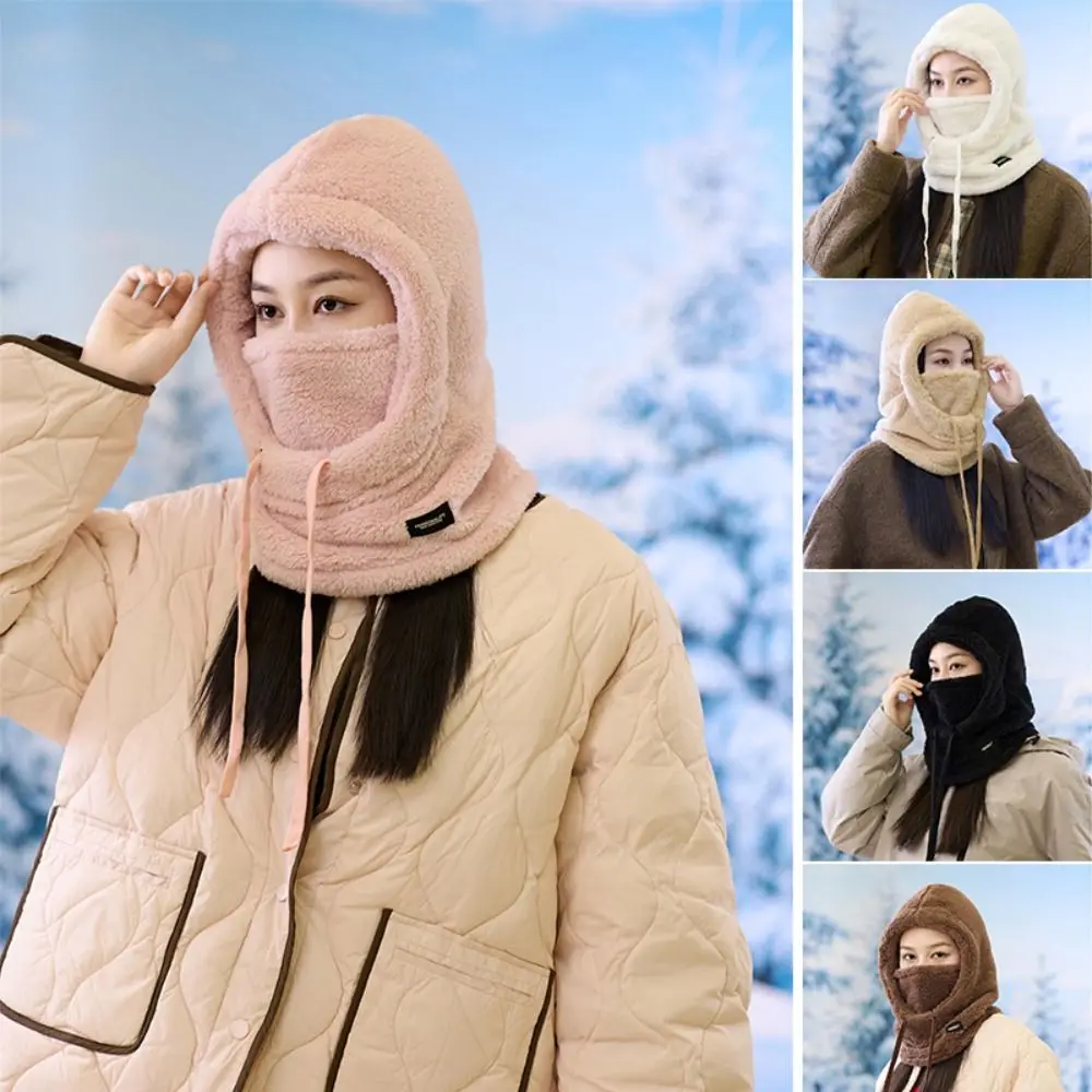 Casual Plush Winter Balaclava Solid Color Windproof Scarf Ski Mask Hat Winter Warm Thermal Soft Ear Protection Hat
Casual Plush Winter Balaclava Solid Color Windproof Scarf Ski Mask Hat Winter Warm Thermal Soft Ear Protection Hat