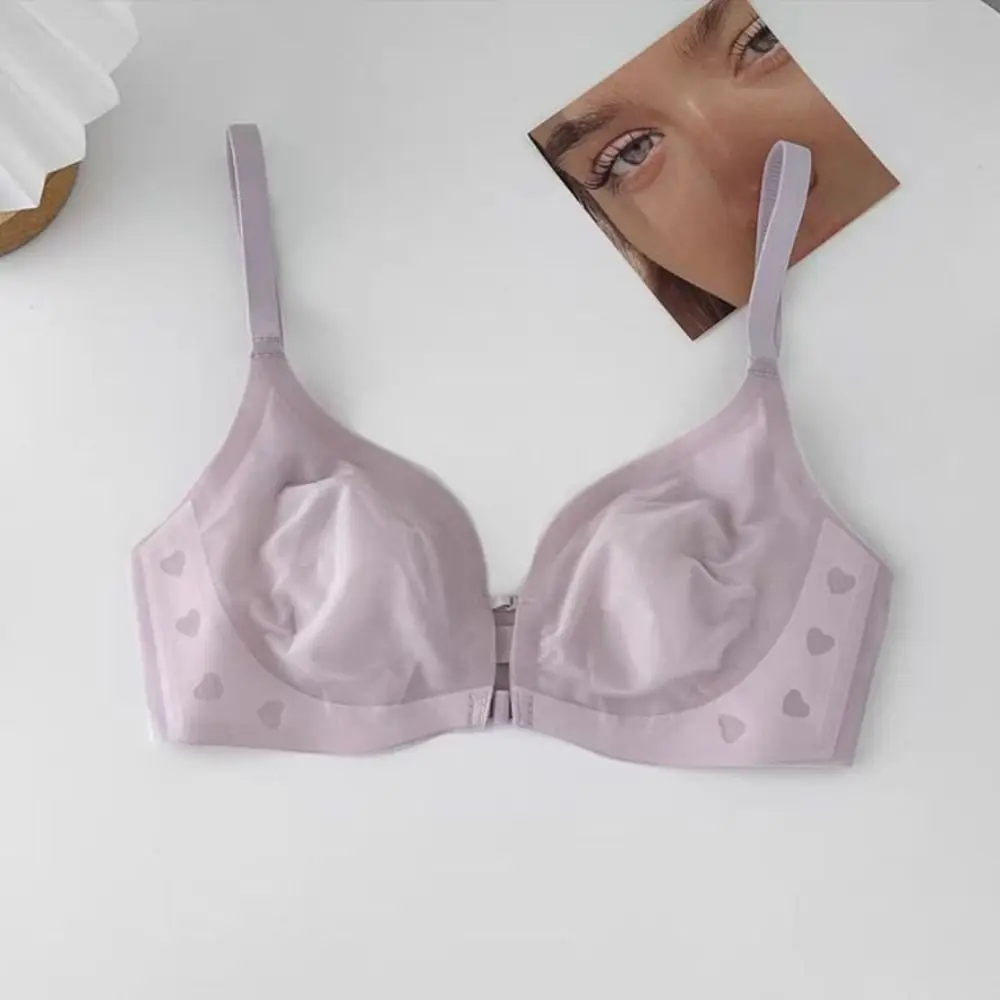 Sweet Front Button Wireless Deep V Bra Mesh Thin Shockproof Women Seamless Underwear Ice Silk Lingerie Push Up Bra Girls
Sweet Front Button Wireless Deep V Bra Mesh Thin Shockproof Women Seamless Underwear Ice Silk Lingerie Push Up Bra Girls