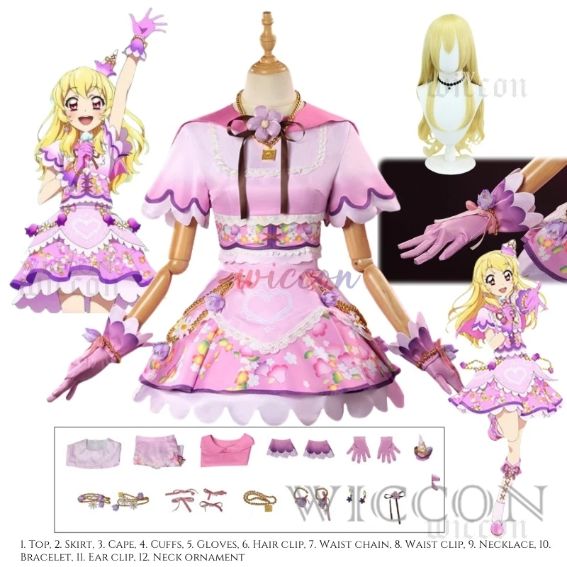 Ainme Aikatsu косплей Hoshimiya Ichigo костюм принцессы фиолетовое сиреневое платье парик комплект Хэллоуин вечерние игровая форма для женщин юбка
Ainme Aikatsu косплей Hoshimiya Ichigo костюм принцессы фиолетовое сиреневое платье парик комплект Хэллоуин вечерние игровая форма для женщин юбка