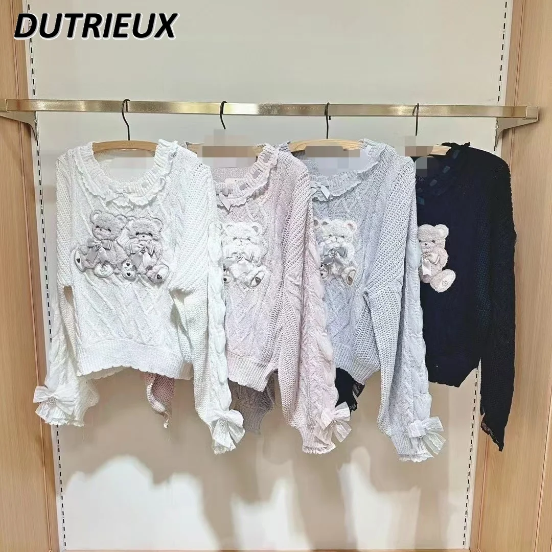 Fashion Women's Knitted Sweater Japanese Style Sweet Cute Casual Elegant Long Sleeve O Neck Pullover Sweaters Top Female
Fashion Women's Knitted Sweater Japanese Style Sweet Cute Casual Elegant Long Sleeve O Neck Pullover Sweaters Top Female
