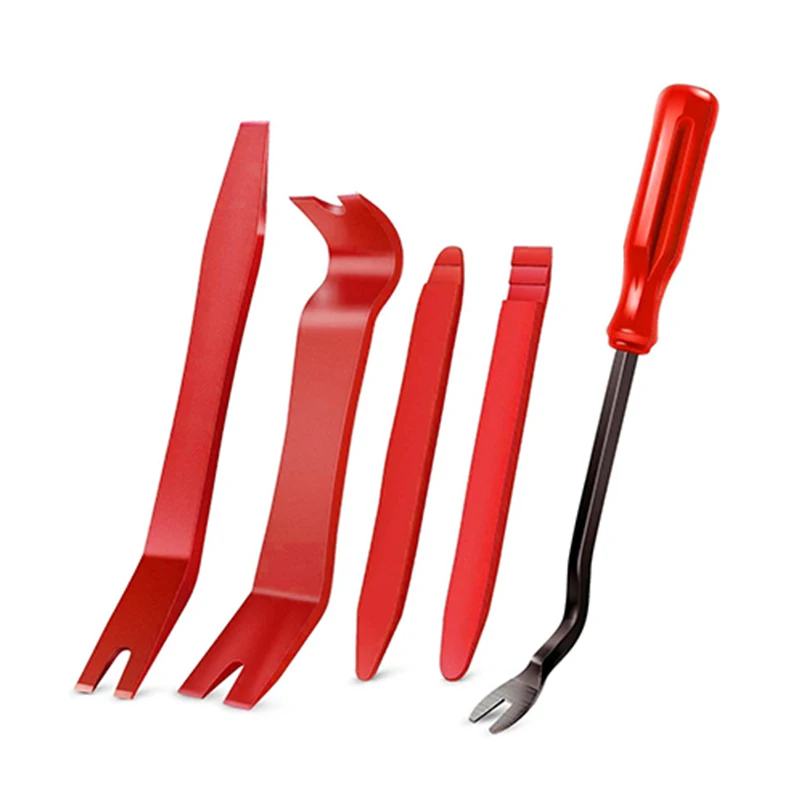 Красный 5-częściowy набор инструментов для автоматического снятия без царапин, пластиковая подставка - набор для снятия крепежа для внутренней панели дверей для радиоприемника приборной панели автомобиля
Красный 5-częściowy набор инструментов для автоматического снятия без царапин, пластиковая подставка - набор для снятия крепежа для внутренней панели дверей для радиоприемника приборной панели автомобиля