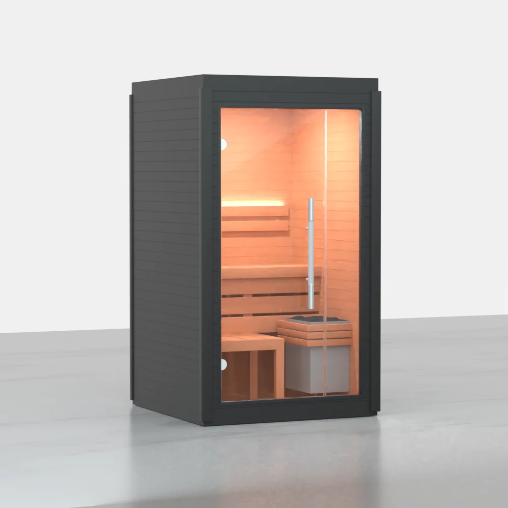 Новый дизайн, популярная хорошее качество, 1-местная влажная паровая сауна, черная сауна из массива дерева с плитой
Новый дизайн, популярная хорошее качество, 1-местная влажная паровая сауна, черная сауна из массива дерева с плитой
