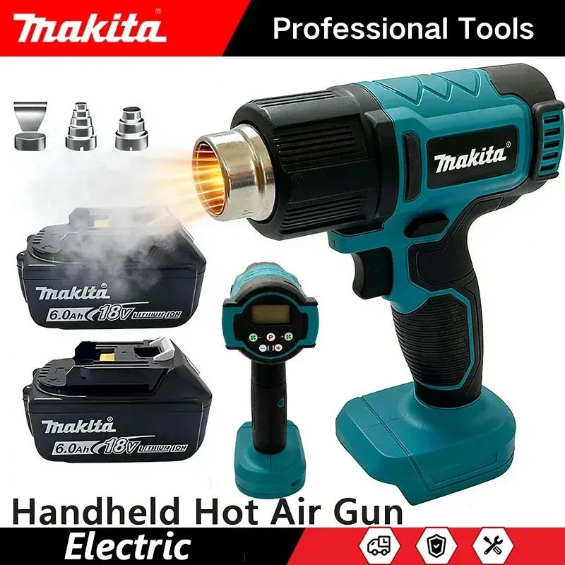 Makita 18V Hot Air Baking Gun Tools Cordless Heat Gun Air Dryer For Soldering Max 550°C Shrink Film Wireless Rechargeable DHG181
Makita 18V Hot Air Baking Gun Tools Cordless Heat Gun Air Dryer For Soldering Max 550°C Shrink Film Wireless Rechargeable DHG181