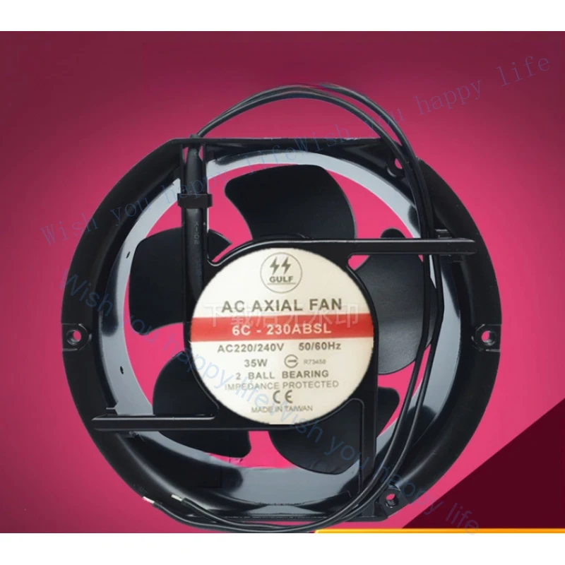 V+ 1PCS FOR GULF 6C-230ABSL AC220/240V 35W 2-wire cooling fan
V+ 1PCS FOR GULF 6C-230ABSL AC220/240V 35W 2-wire cooling fan