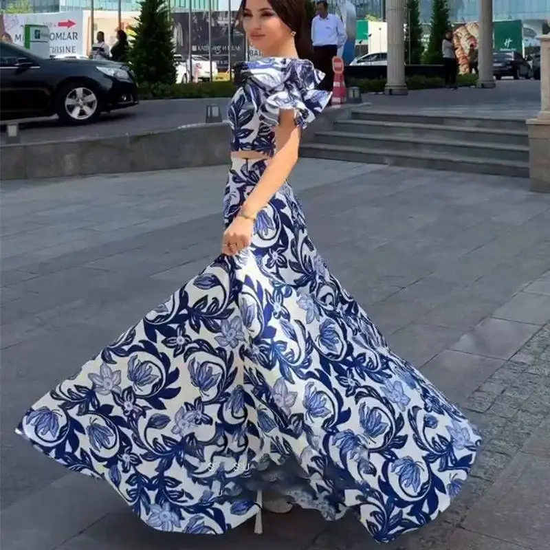 Summer 2025 Women's Fashion Set Floral Print Holiday Style Skirt with Lace Hem Slimming Effect Cross-Border New Arrival
Summer 2025 Women's Fashion Set Floral Print Holiday Style Skirt with Lace Hem Slimming Effect Cross-Border New Arrival