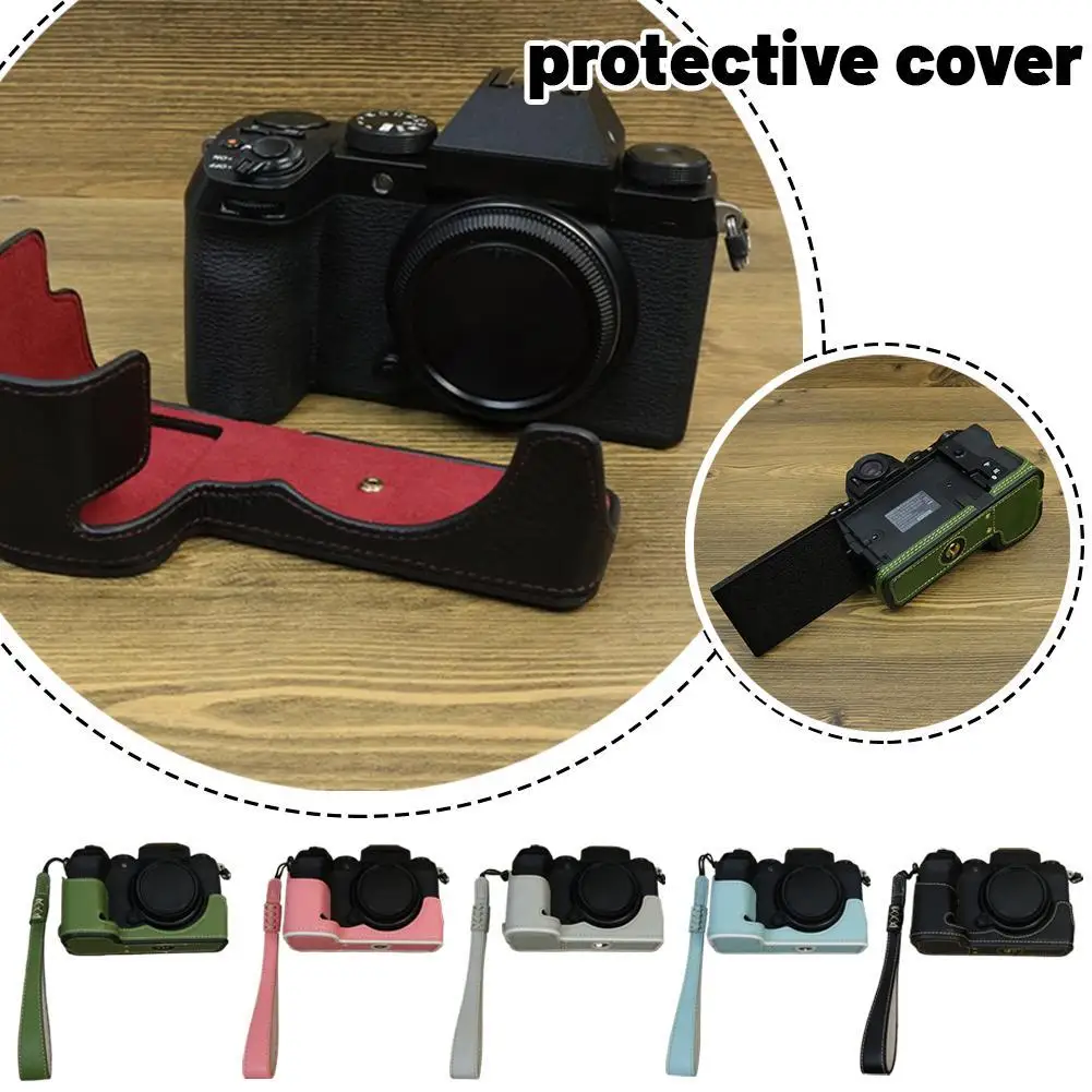 For Fujifilm XS20 Camera PU Leather Case Half Bottom Cover Base Mount with Anti-lost Hand Strap for Fujifilm X-S20 Accessories
For Fujifilm XS20 Camera PU Leather Case Half Bottom Cover Base Mount with Anti-lost Hand Strap for Fujifilm X-S20 Accessories