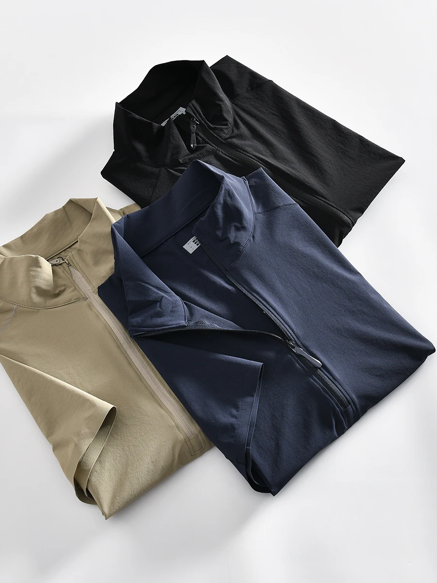 New Business Commute Half Zip Short Sleeve T-Shirt Men's Outdoor Quick Dry No Bone Seaming Craft Summer Standard Fit T-Shirt
New Business Commute Half Zip Short Sleeve T-Shirt Men's Outdoor Quick Dry No Bone Seaming Craft Summer Standard Fit T-Shirt