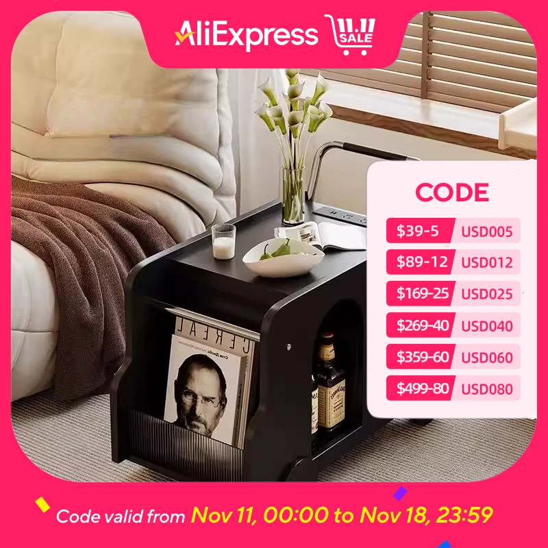 Cabinet Portable Coffee Table Italian Nordic Wheels Design Small End Tables Corner Modern Black Stolik Kawowy Home Furniture
Cabinet Portable Coffee Table Italian Nordic Wheels Design Small End Tables Corner Modern Black Stolik Kawowy Home Furniture