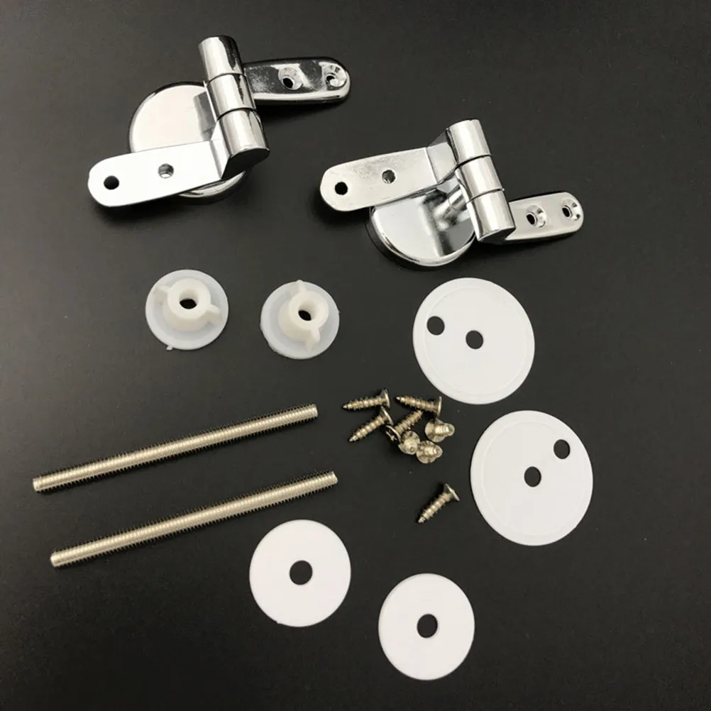 Heavy Duty Zinc Alloy Toilet Lid Hinge Set Rust Proof Water Resistant Universal Fit for All Toilet Styles Quick Installation
Heavy Duty Zinc Alloy Toilet Lid Hinge Set Rust Proof Water Resistant Universal Fit for All Toilet Styles Quick Installation