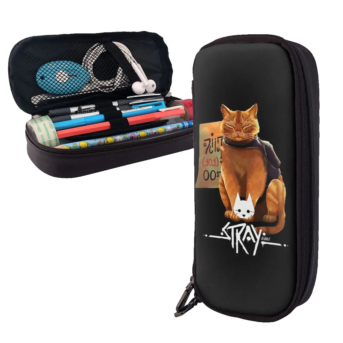 Stray Cat Game 0 Leather Pencil Cases Pen Holder Storage Stationery Supplies Pen Box Pencil Bag for Boy Girl School
Stray Cat Game 0 Leather Pencil Cases Pen Holder Storage Stationery Supplies Pen Box Pencil Bag for Boy Girl School